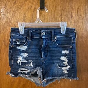 American Eagle blue jean shorts size 4